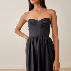Reformation Buckley Midi Dress Black Size 2 NWT